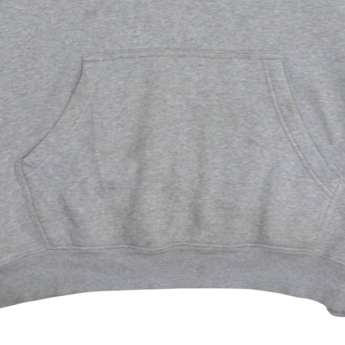 Adidas Men's Grey Pullover Hoodie L Trefoil Logo Sportswear