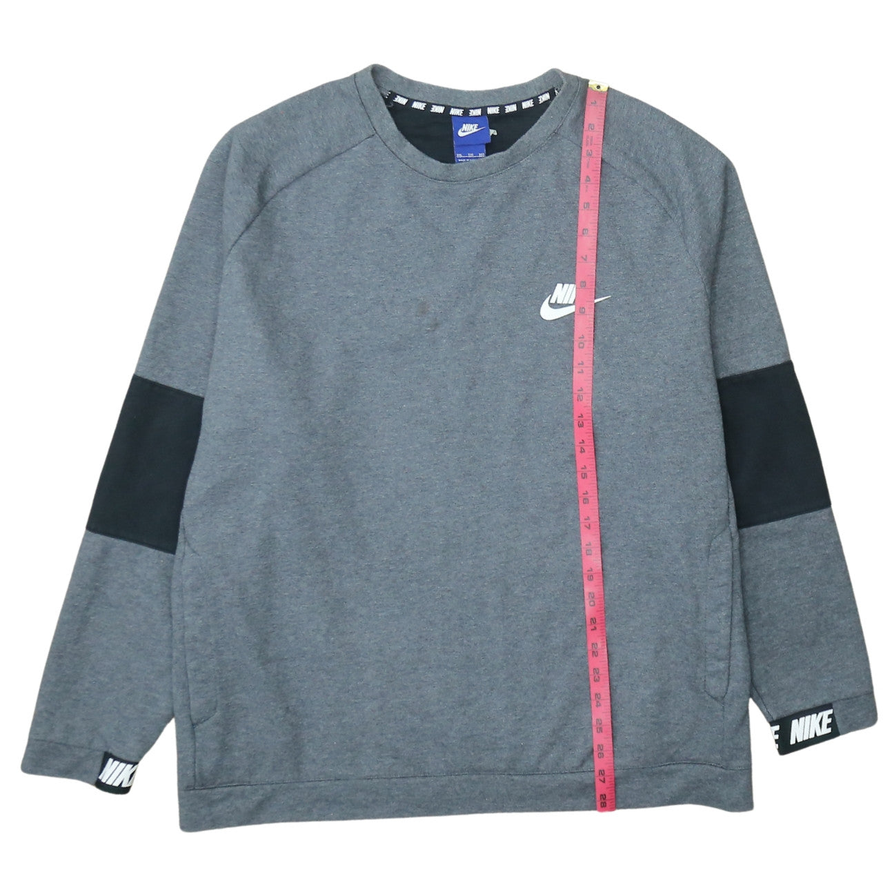 Nike Men's Grey 2XL Crew Neck Pullover Sweatshirt