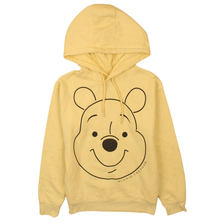 Disney Womens Yellow Winnie The Pooh Pullover Hoodie 2XS