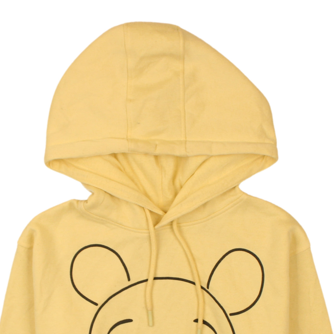 Disney Womens Yellow Winnie The Pooh Pullover Hoodie 2XS