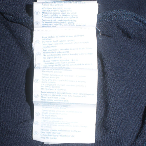 Champion Men's Blue XL Full Zip Hoodie with Logo Design