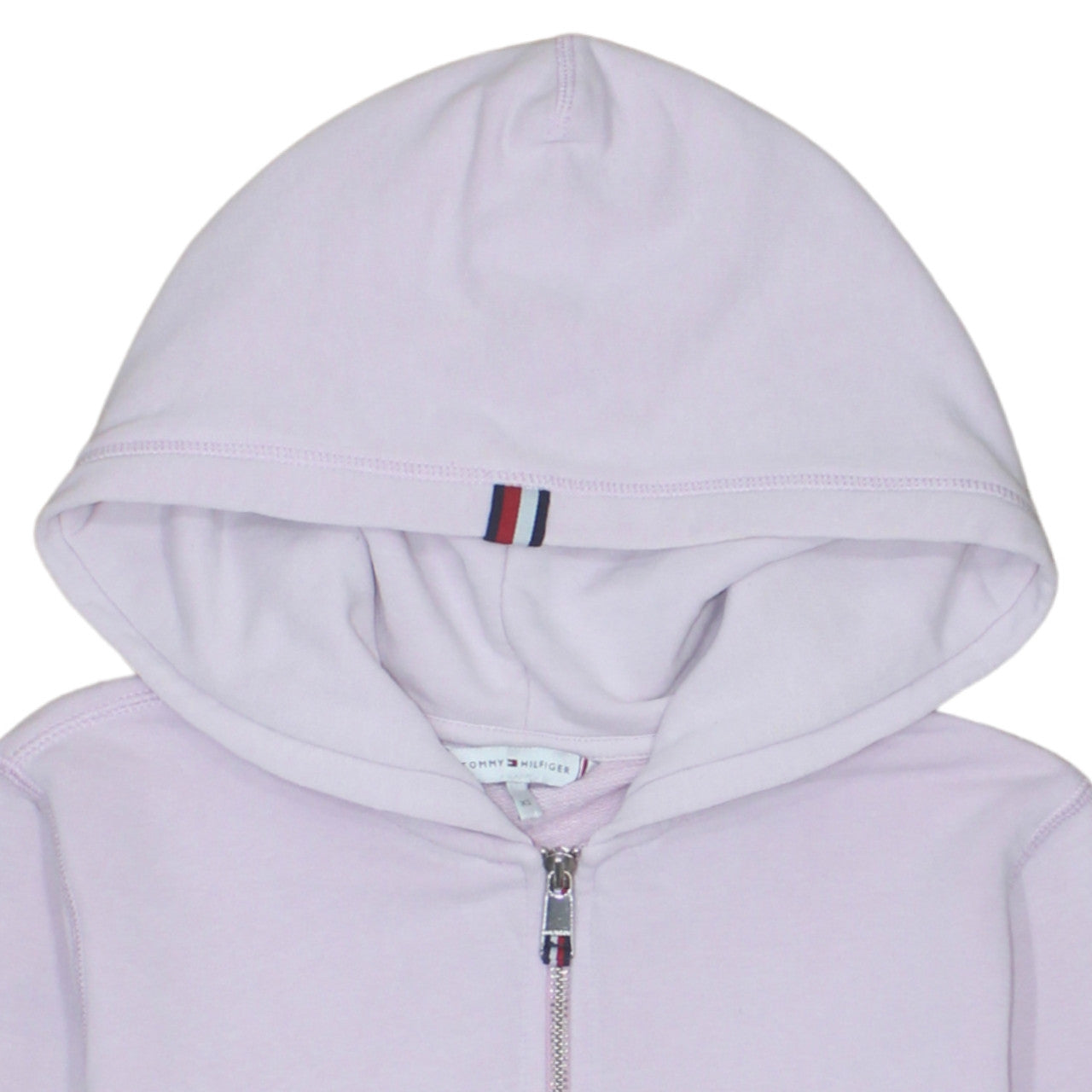 Tommy Hilfiger Women Lilac Full Zip Hoodie XS Cotton Blend