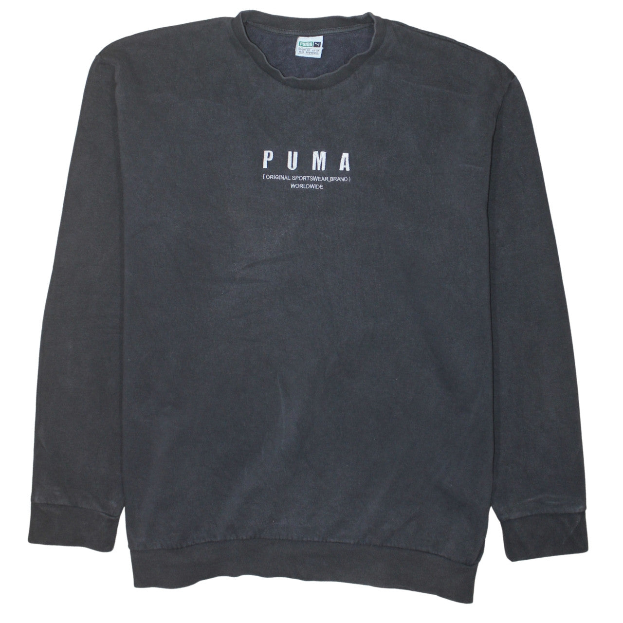 Puma Men's Black XL Pullover Sweatshirt Embroidered Logo