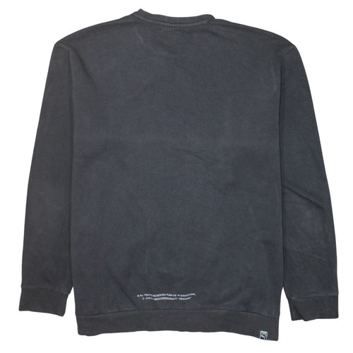 Puma Men's Black XL Pullover Sweatshirt Embroidered Logo