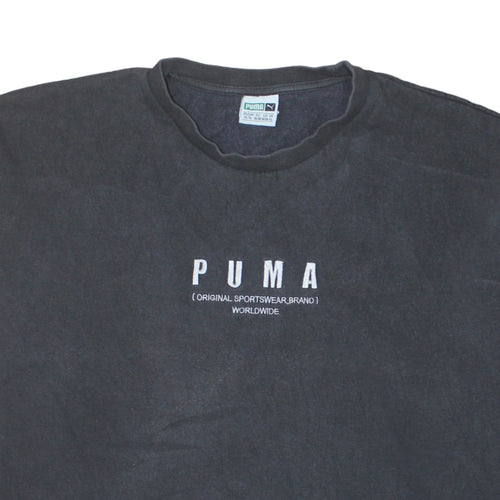 Puma Men's Black XL Pullover Sweatshirt Embroidered Logo