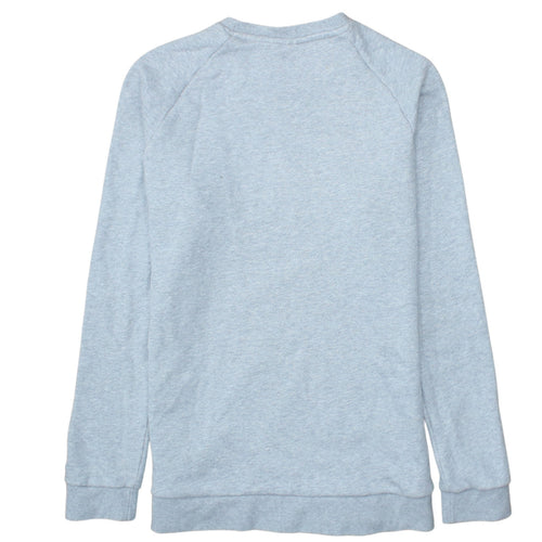 adidas Men Grey Small Pullover Sweatshirt Crew Neck Fleece