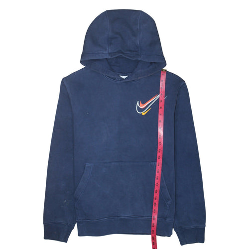 Nike Men's Blue Pullover Hoodie Small Regular Fit Fleece Sweatshirt