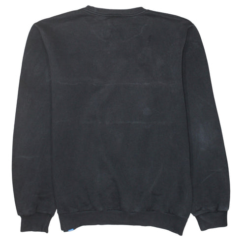 Adidas Mens Black Grey White Crew Neck Colour Block Sweatshirt M