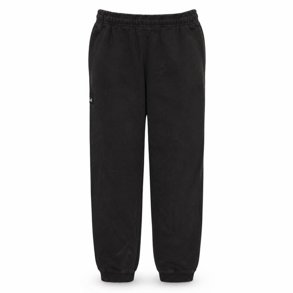 Front view of Adidas Men's Black Sweatpants Small Regular Fit Fleece Joggers