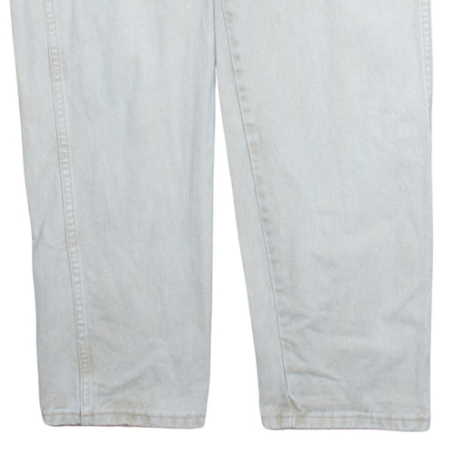 Wrangler Men's Beige 38x34 Straight Fit Cotton Denim Jeans