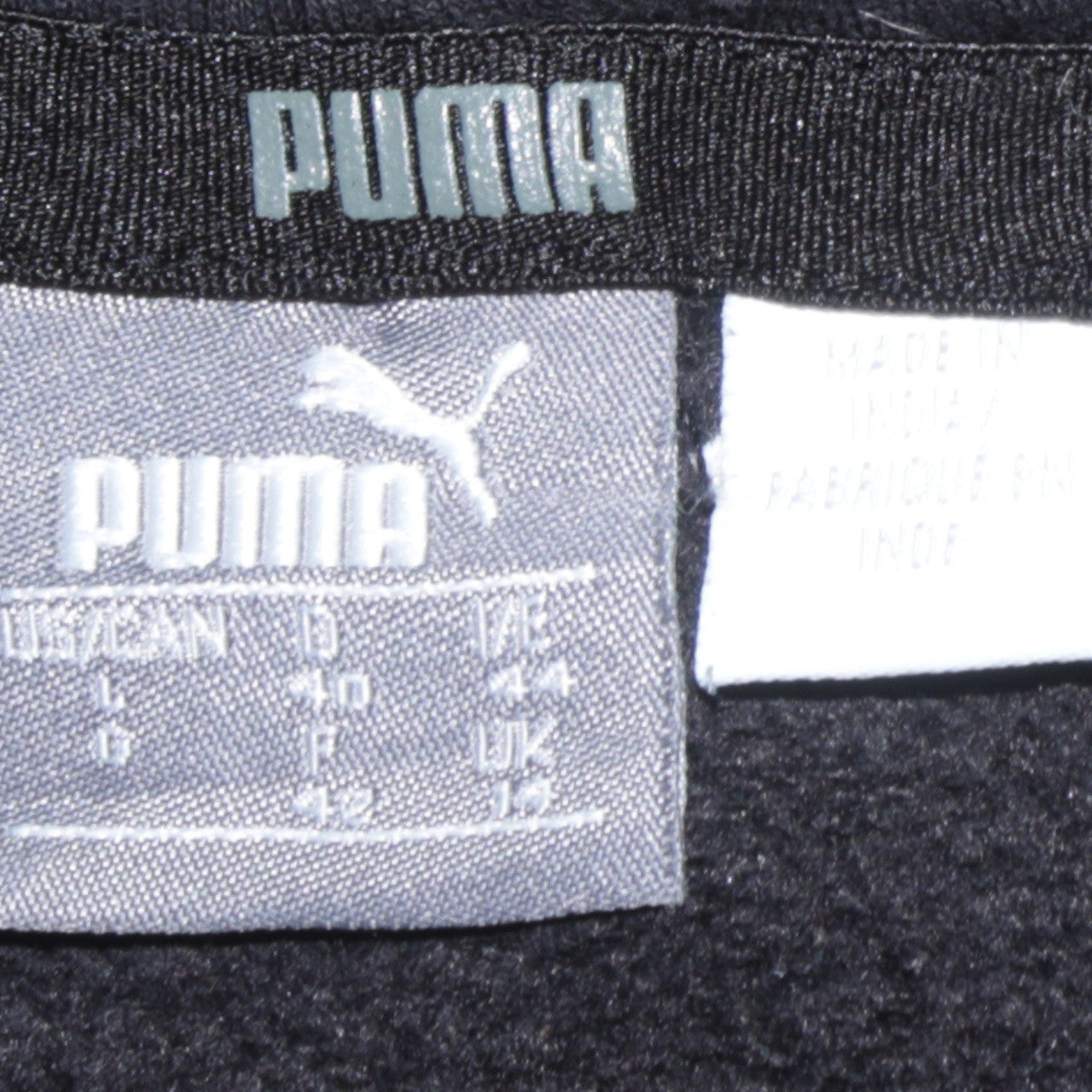 Puma Boys Black Pullover Hoodie Size 12 Years Graphic Logo Fleece