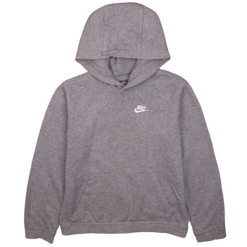 Nike Boys Grey Pullover Hoodie XL Regular Fit Fleece Sweatshirt