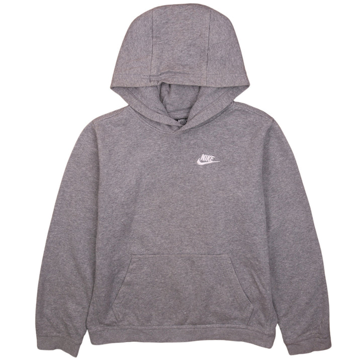 Nike Boys Grey Pullover Hoodie XL Regular Fit Fleece Sweatshirt