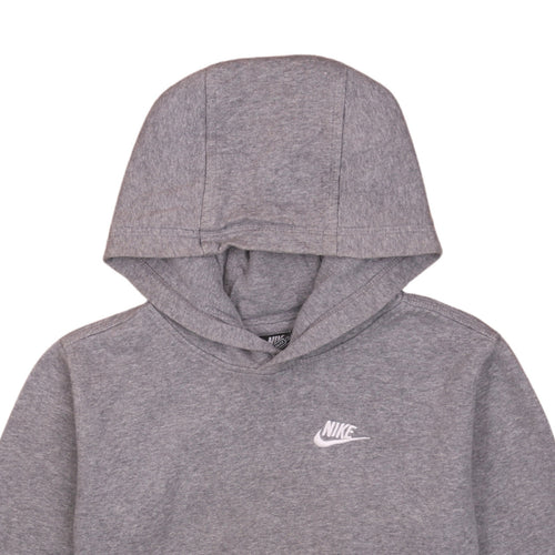 Nike Boys Grey Pullover Hoodie XL Regular Fit Fleece Sweatshirt
