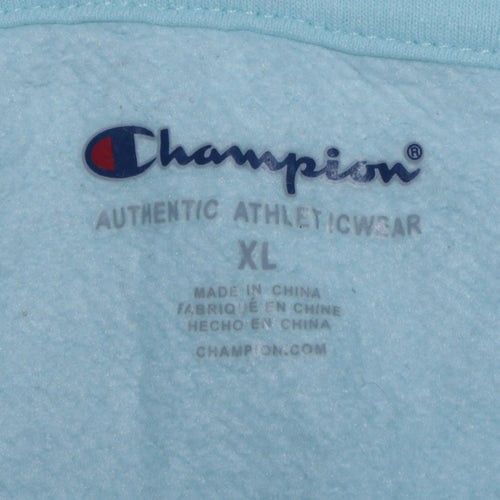 Champion Boys Blue XL Pullover Hoodie with Logo Embroidery