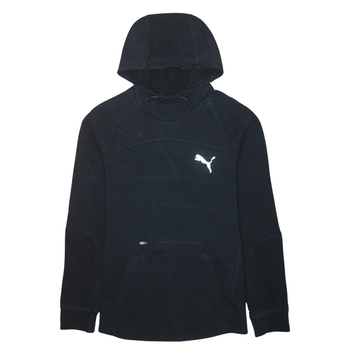 Puma Women’s Black Pullover Hoodie Medium Cotton Blend Sportswear
