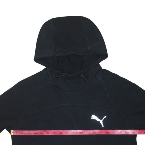 Puma Women’s Black Pullover Hoodie Medium Cotton Blend Sportswear