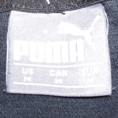 Puma Women’s Black Pullover Hoodie Medium Cotton Blend Sportswear