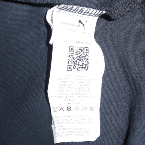 Puma Women’s Black Pullover Hoodie Medium Cotton Blend Sportswear