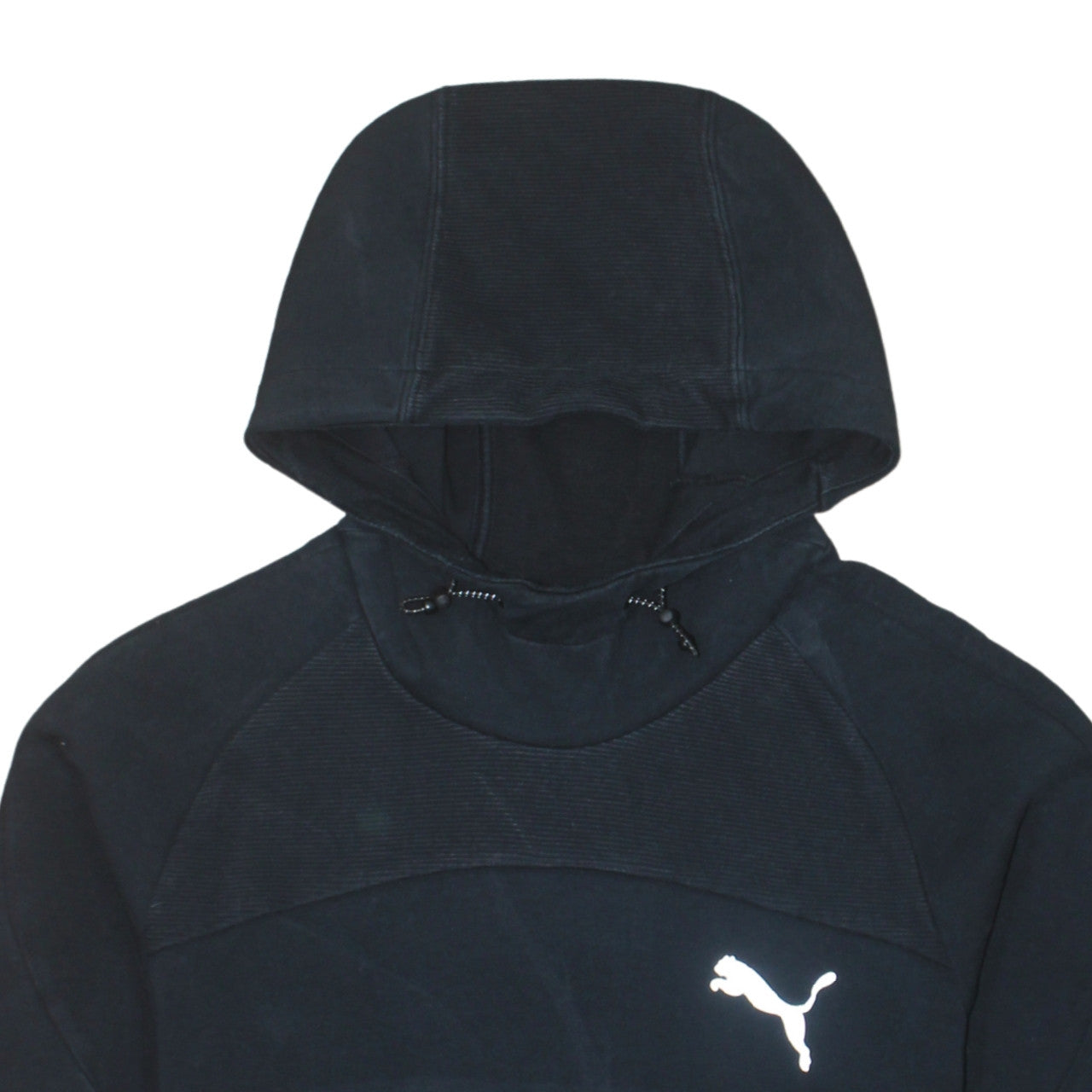 Puma Women’s Black Pullover Hoodie Medium Cotton Blend Sportswear