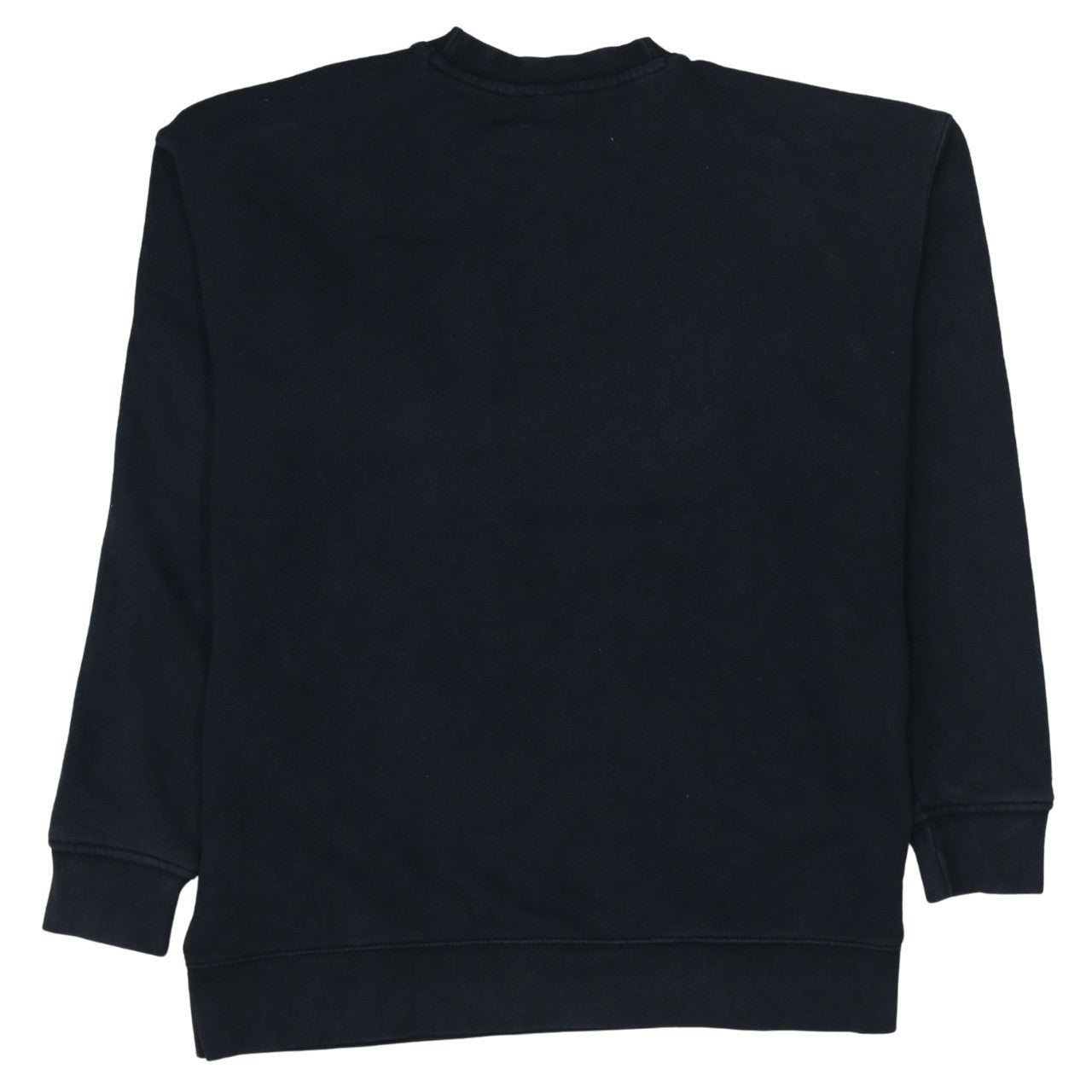 Adidas Women Black Size 12 Sweatshirt Crew Neck Logo Pullover
