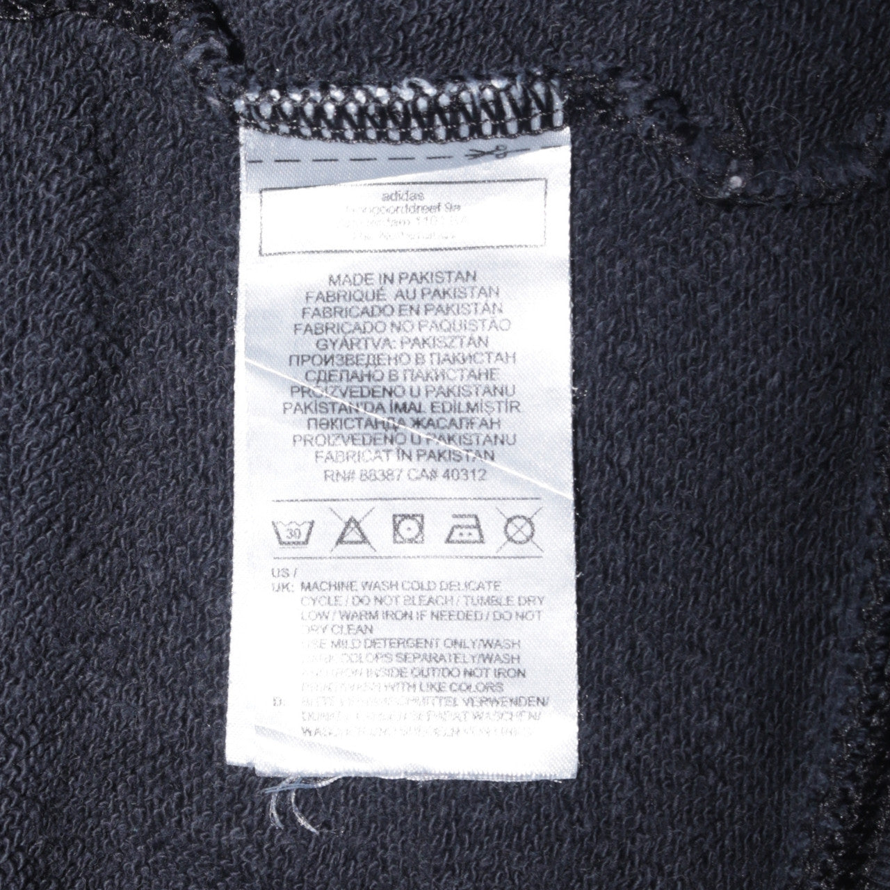 Adidas Women Black Size 12 Sweatshirt Crew Neck Logo Pullover