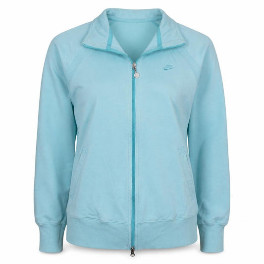 Nike Womens Blue Track Jacket L Full Zip Lightweight Sportswear