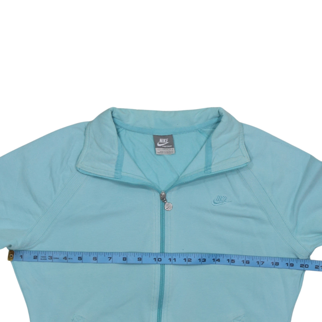Nike Womens Blue Track Jacket L Full Zip Lightweight Sportswear