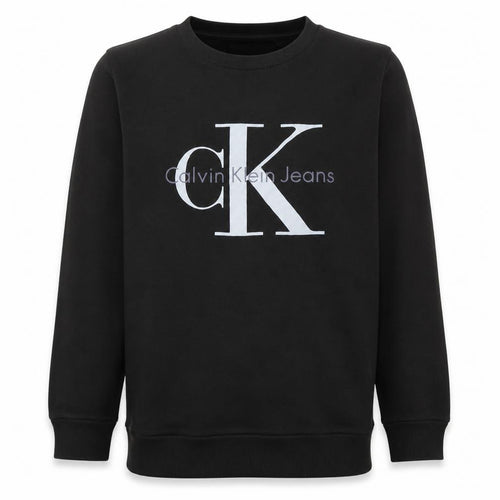 Calvin Klein Jeans Men's Black Classic Crew Neck Sweatshirt Size M