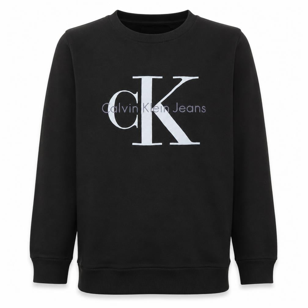 Calvin Klein Jeans Men's Black Classic Crew Neck Sweatshirt Size M