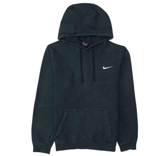 Nike Men's Black Pullover Hoodie S Logo Fleece Sweatshirt