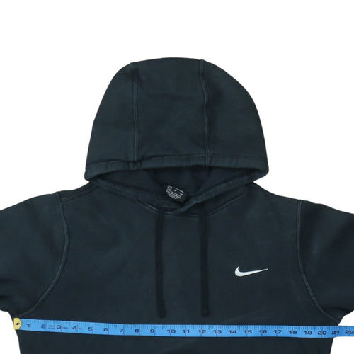 Nike Men's Black Pullover Hoodie S Logo Fleece Sweatshirt