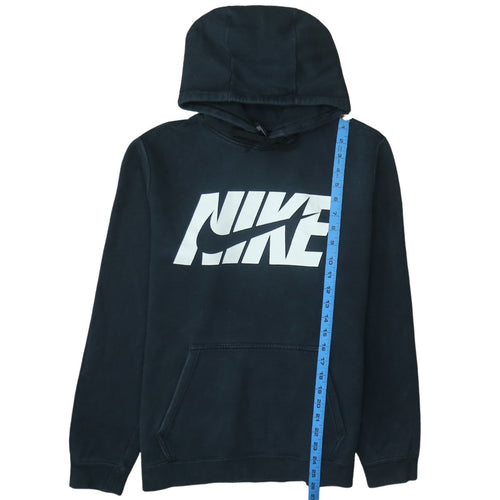 Nike Men's Black Pullover Hoodie M Graphic Logo Fleece Sweatshirt