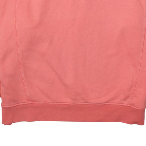 Adidas Women Coral Hooded Pullover Sweatshirt Size 16 Fleece Lined