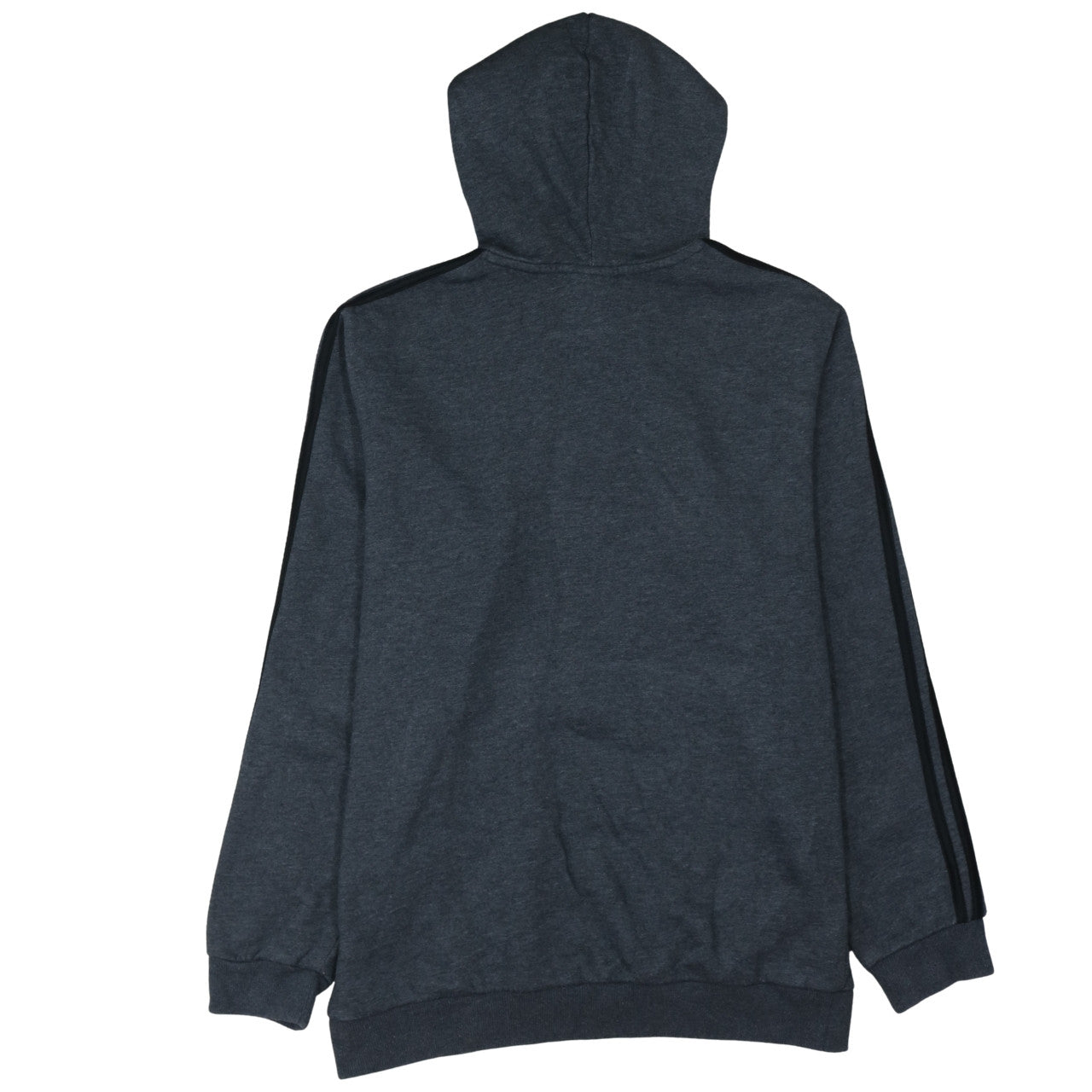 Adidas Men's Grey Pullover Hoodie L Sports Fleece Sweatshirt