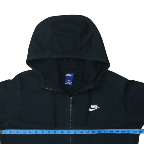 Nike Men's Black Full Zip Hoodie Size L Fleece Sweatshirt