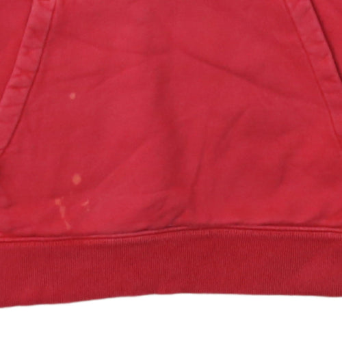 Champion Mens Red Medium Pullover Hoodie Logo Sweatshirt