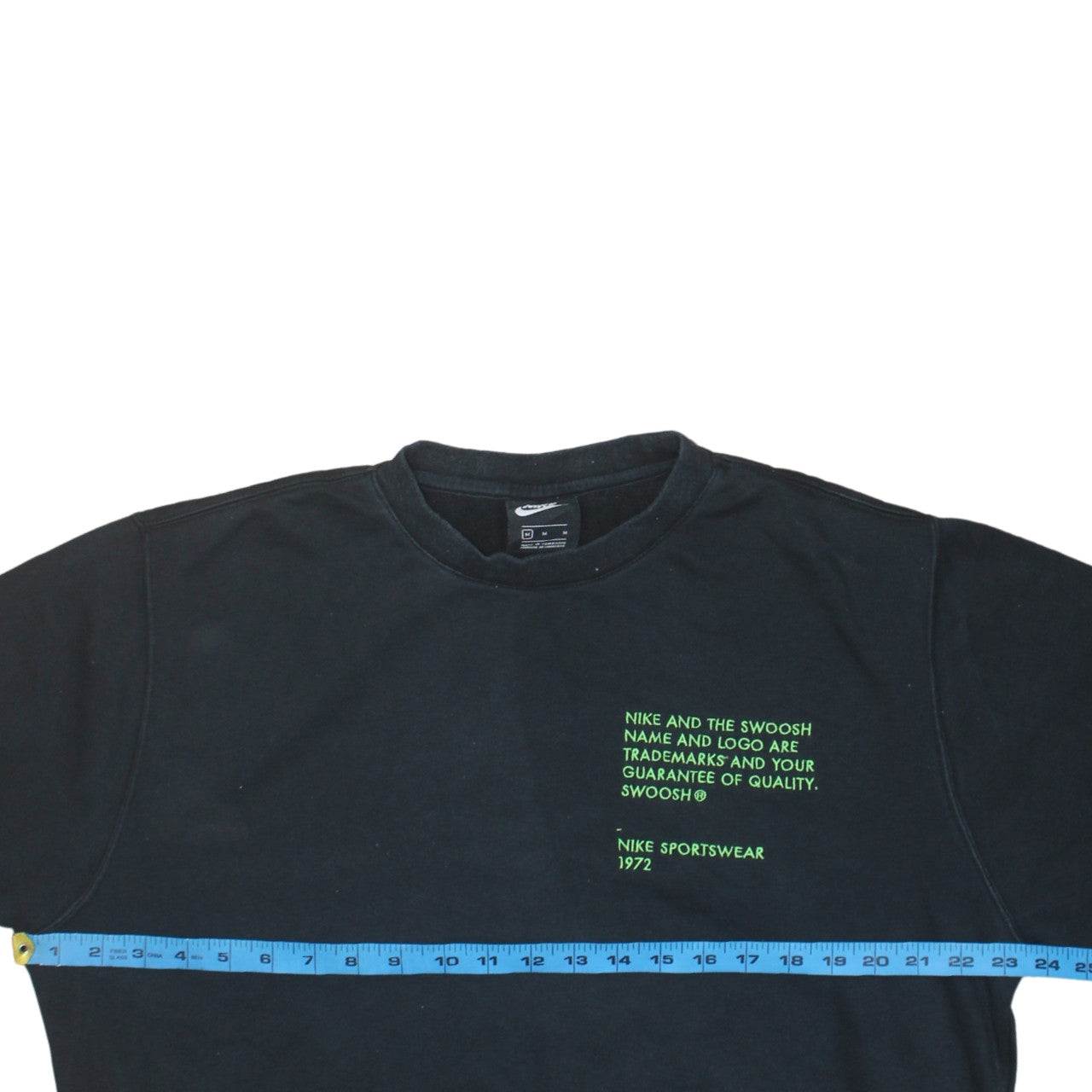 Nike Men's Black Medium Crew Neck Graphic Pullover Sweatshirt