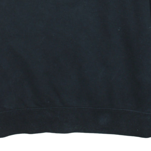Nike Men's Black Medium Crew Neck Graphic Pullover Sweatshirt