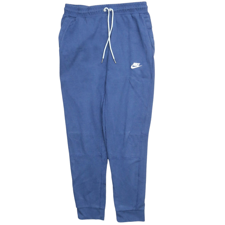 Nike Men Blue Small Jogger Sweatpants Cotton Blend Drawstring