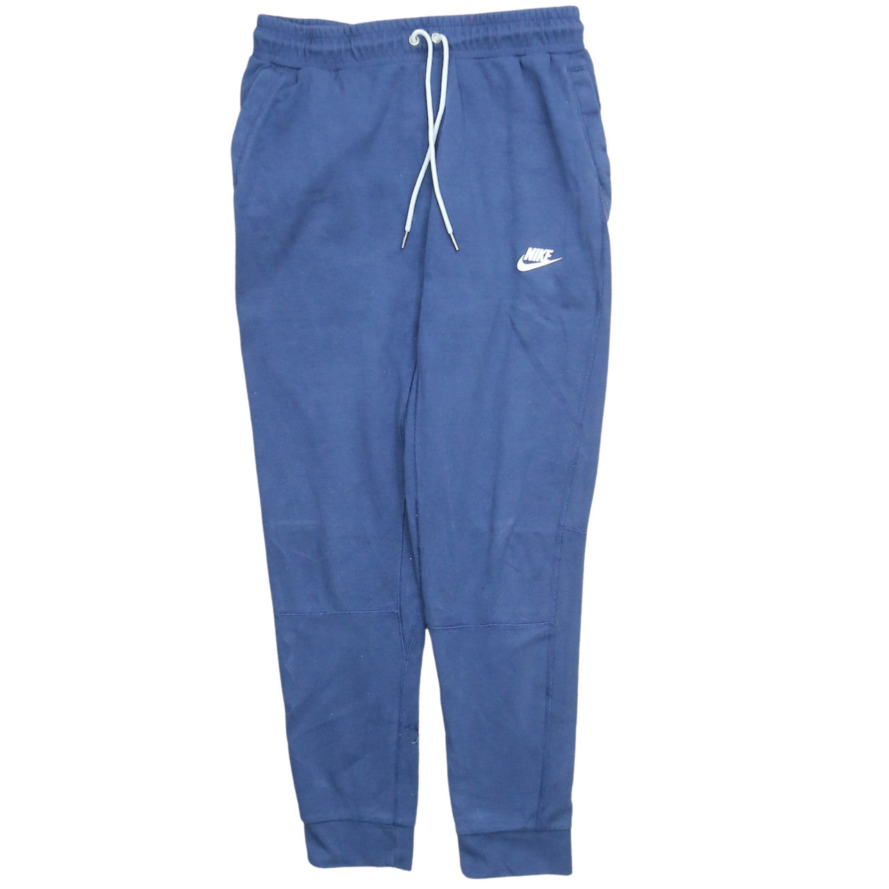 Nike Men Blue Small Jogger Sweatpants Cotton Blend Drawstring