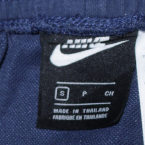 Nike Men Blue Small Jogger Sweatpants Cotton Blend Drawstring