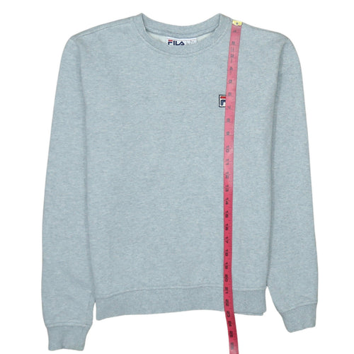 FILA Men’s Grey Crew Neck Pullover Sweatshirt Small Regular Fit