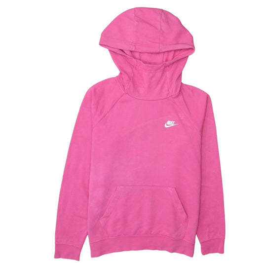 Nike Women’s Pink Pullover Hoodie Medium Cotton Sweatshirt