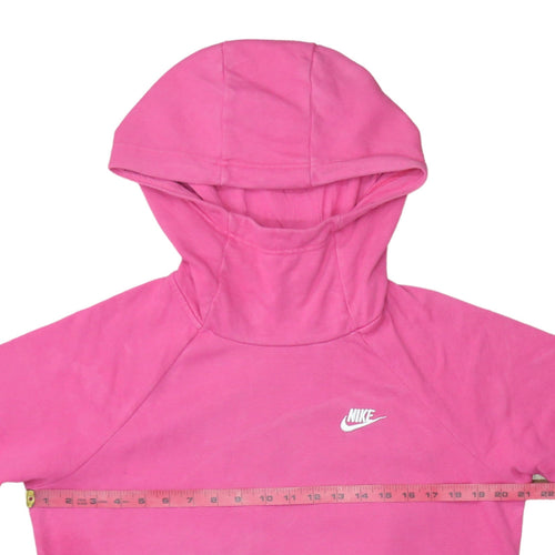 Nike Women’s Pink Pullover Hoodie Medium Cotton Sweatshirt
