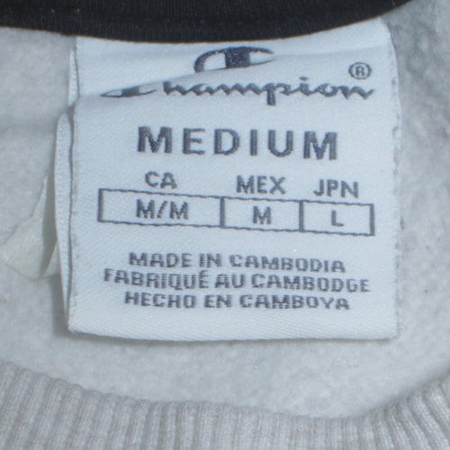 Champion Women's Grey Crew Neck Pullover Sweatshirt M