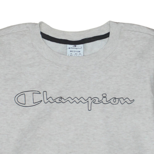 Champion Women's Grey Crew Neck Pullover Sweatshirt M