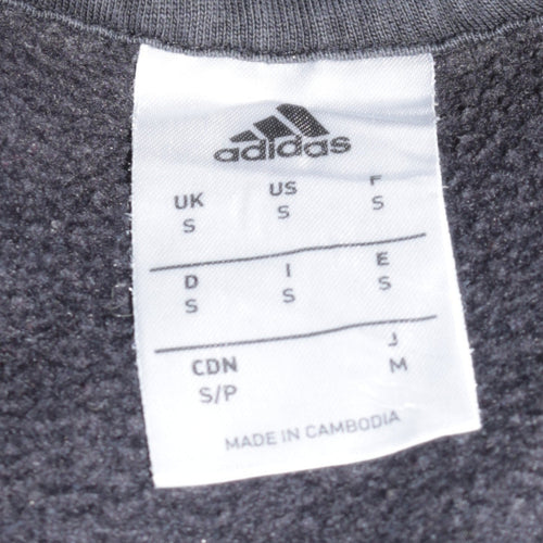 Adidas Men's Black Pullover Hoodie Small Sports Style