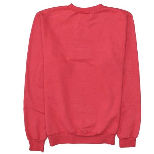 Champion Men's Red Wisconsin Crew Neck Sweatshirt Size S