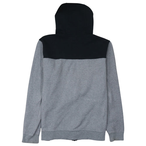 Nike Men's Grey Full Zip Hoodie L Hooded Sweatshirt Cotton Blend
